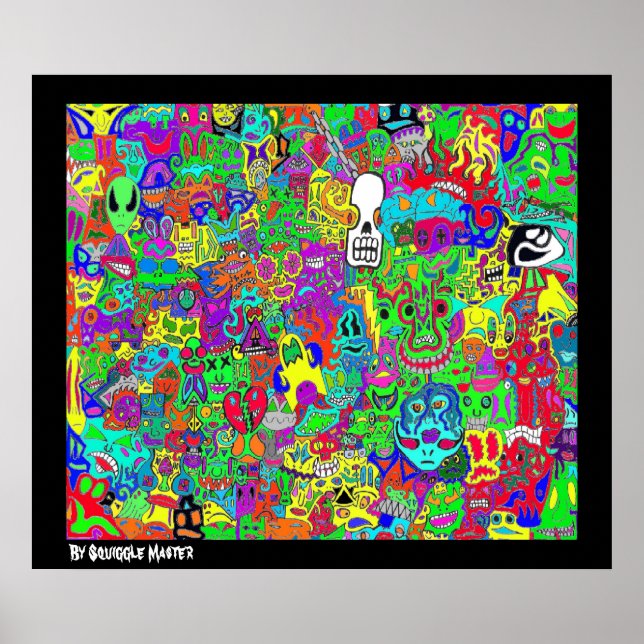 Crazy Faces Poster (Front)