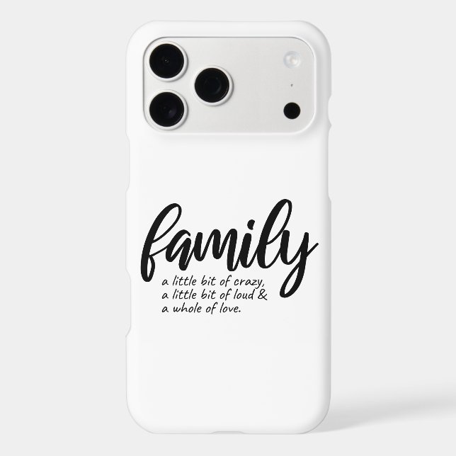 CRAZY FAMILY QUOTE  (Back)