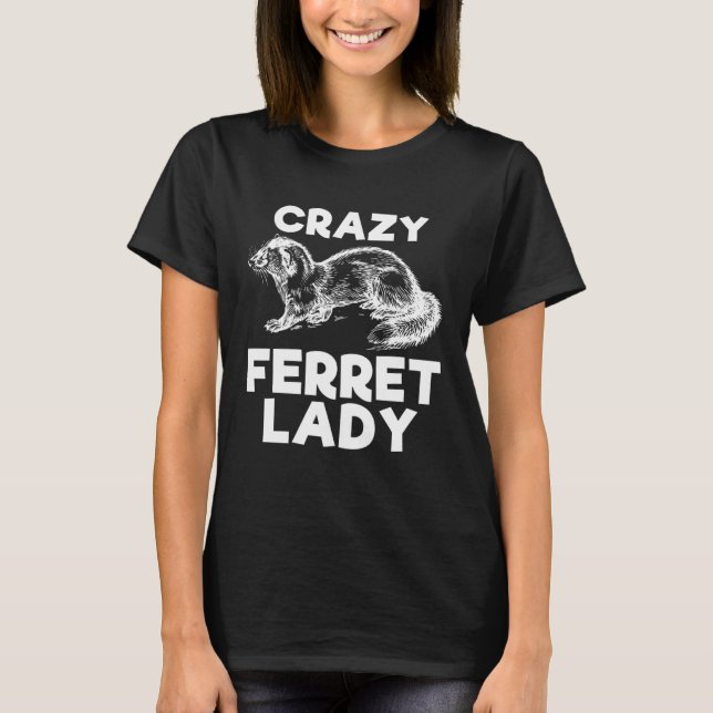 Crazy Ferret Lady   Animal  Kid T-Shirt (Front)