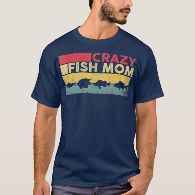 Crazy Fish Mum Funny Fish Women T-Shirt (Front)