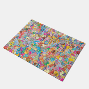 Crazy Flowers Doormat