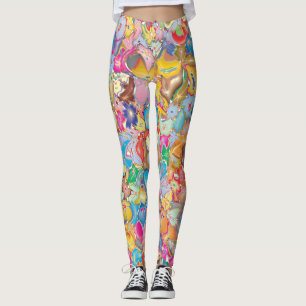 Crazy Flowers Leggings