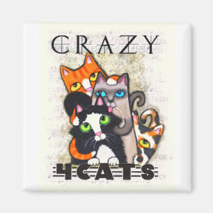 Crazy For Cats Magnet