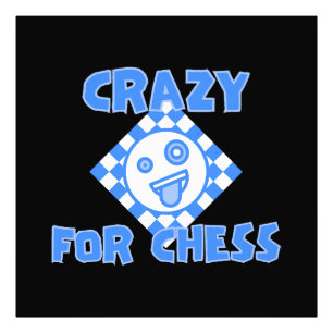 Crazy for chess photo print