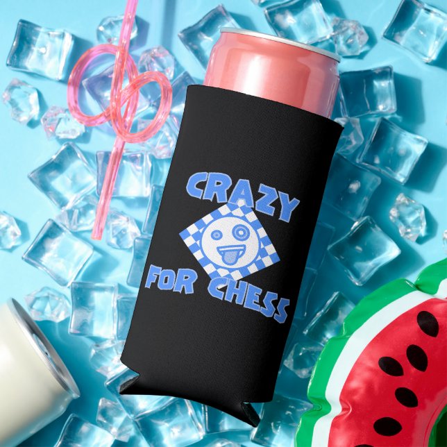 Crazy for chess seltzer can cooler (In Situ Summer)