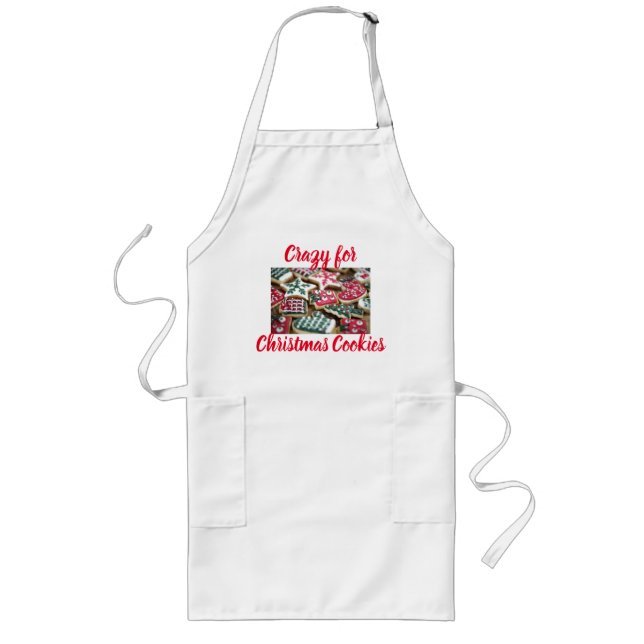 Crazy For Christmas Cookies Apron (Front)
