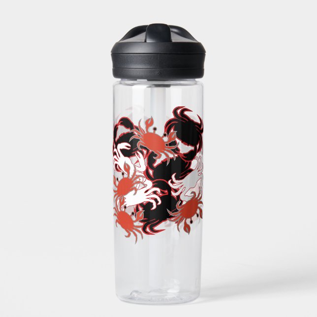 Crazy for Crabs Crustaceancore   Water Bottle (Front)