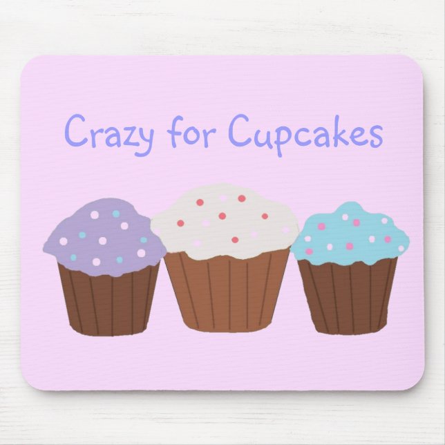 Crazy for Cupcakes Mouse Pad (Front)