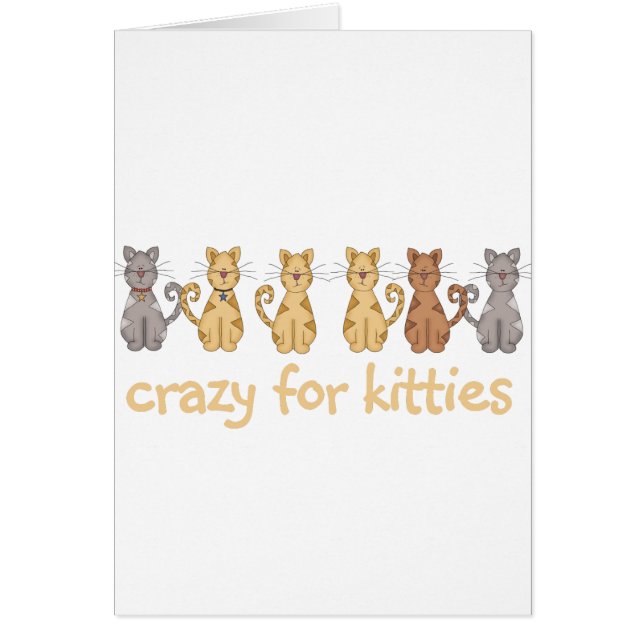 Crazy For Kitties Tshirts and Gifts (Front)