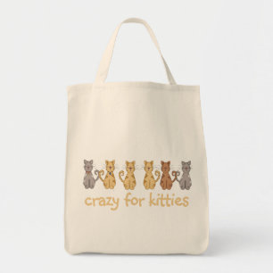 Crazy For Kitties Tshirts and Gifts Tote Bag