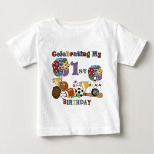 Crazy For Sports 1st Birthday Tshirts and Gifts