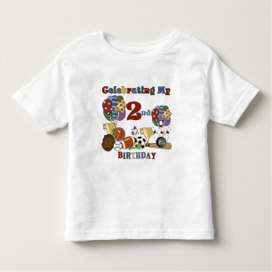 Crazy For Sports 2nd Birthday T-shirts and Gifts