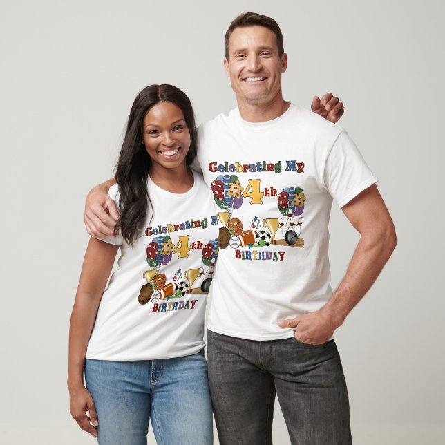 Crazy For Sports 4th Birthday T-shirts and Gifts (Unisex)
