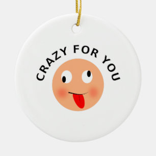 Crazy For You Ceramic Tree Decoration