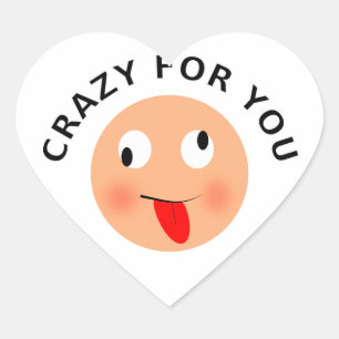 Crazy For You Heart Sticker