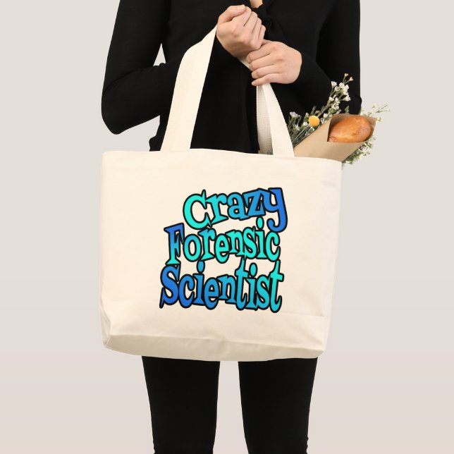 Crazy Forensic Scientist Tote Bag (Front (Product))