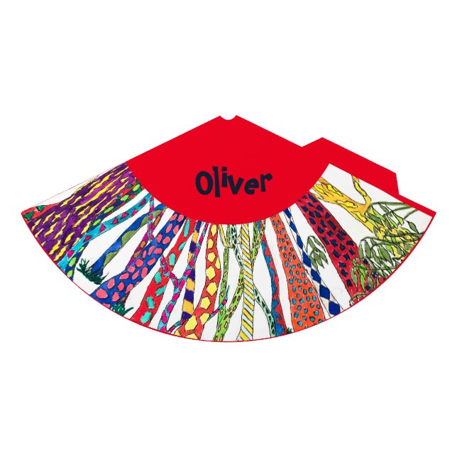 crazy forest fun colourful happy  party hat (Front)