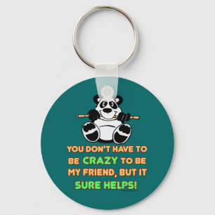 Crazy Friends Key Ring
