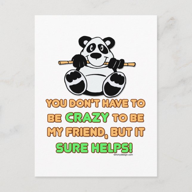 Crazy Friends Postcard (Front)