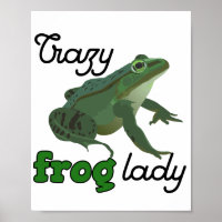 Crazy Frog Lady Frog lover gifts
