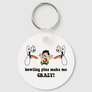 Crazy funny bowling key ring
