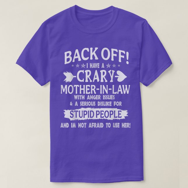 Crazy funny motherinlaw from daughterinlaw  T-Shirt (Design Front)