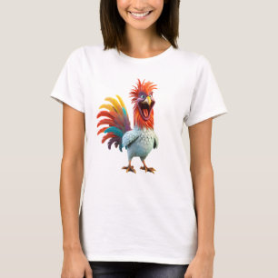 Crazy Funny Rooster T-Shirt