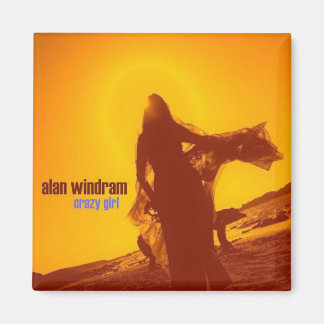 crazy girl cover magnet