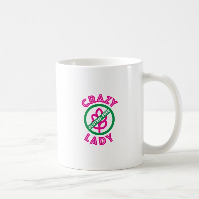 Crazy Gluten-Free Lady Coffee Mug (Right)