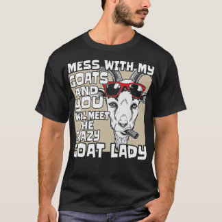 Crazy Goat Girl Saying Women T-Shirt