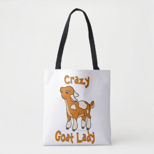 CRAZY GOAT LADY by TotallyGoatally™ Tote Bag