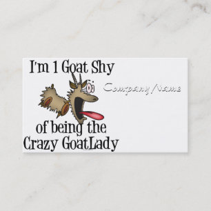 Crazy Goat Lady GetYerGoat Business Card