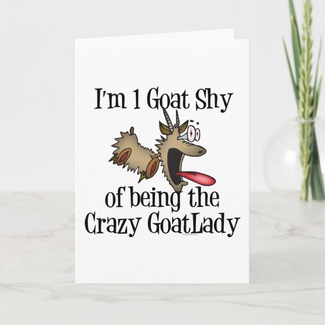 Crazy Goat Lady GetYerGoat Card (Front)