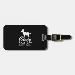 Crazy Goat Lady Shirt Goat, Goat Farmer Gift Luggage Tag