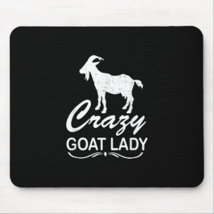 Crazy Goat Lady Shirt Goat, Goat Farmer Gift Mouse Pad
