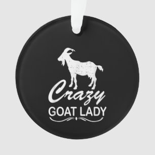 Crazy Goat Lady Shirt Goat, Goat Farmer Gift Ornament
