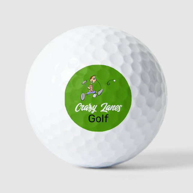 Crazy Golfer, Mini Golf Course Balls (Front)