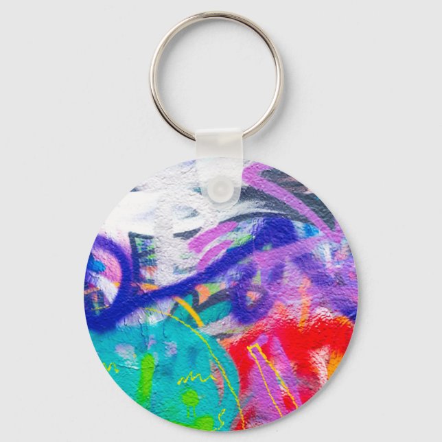 Crazy Graffiti Key Ring (Front)