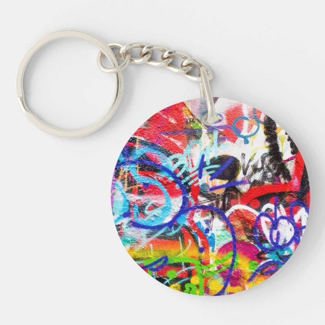 Crazy Graffiti Key Ring (Front)