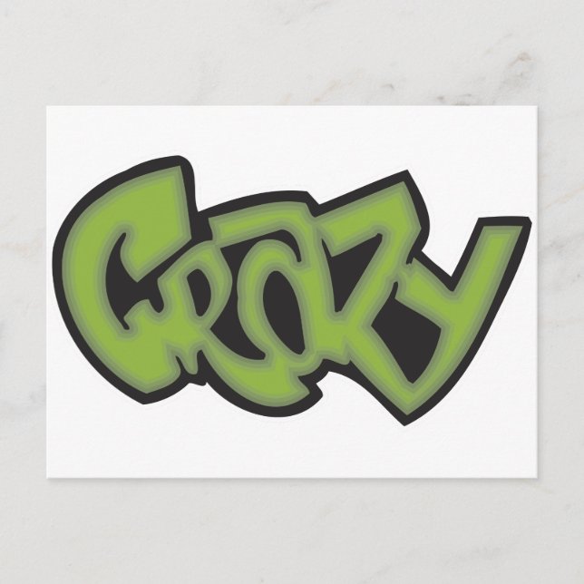 Crazy - Graffiti Postcard (Front)