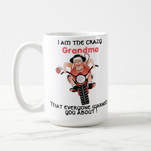 CRAZY GRANDMA COFFEE MUG (Left)