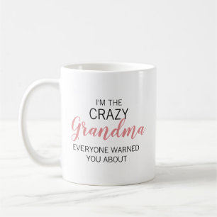Crazy Grandma Personalized Name Coffee Mug