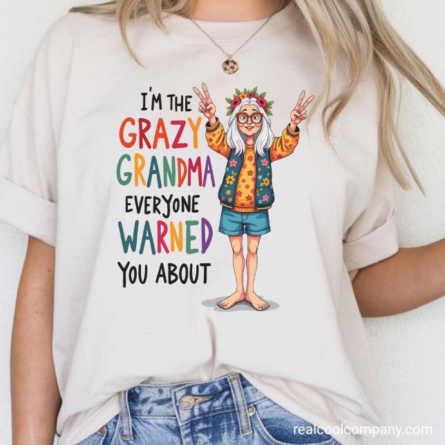 Crazy Grandma Warning  Tri-Blend Shirt (Creator Uploaded)