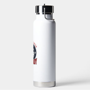 Crazy Halloween Cat Lady Vintage Witch Cat Shirt_1 Water Bottle