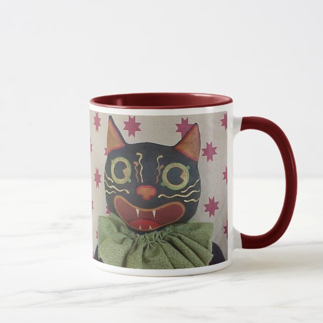 Crazy Halloween Cat Mug (Right)
