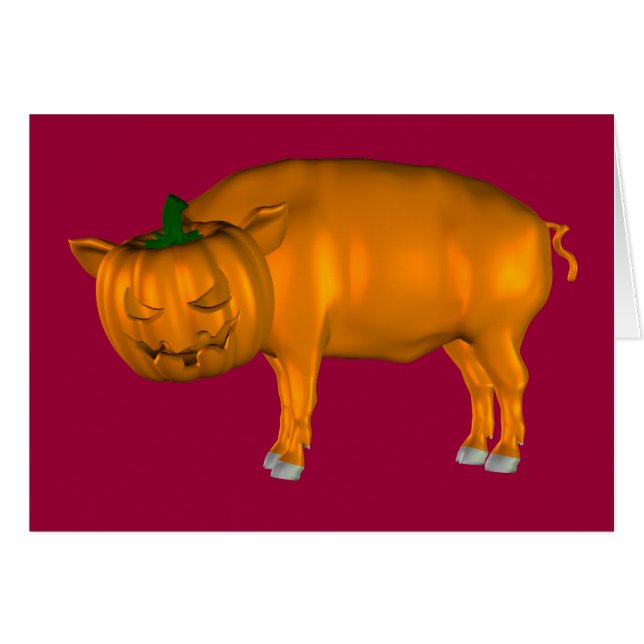 Crazy Halloween Pig (Front Horizontal)