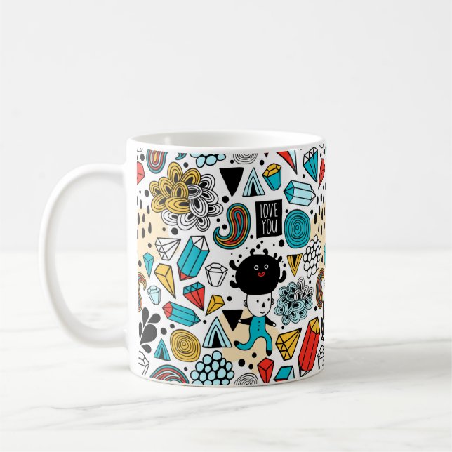 Crazy head coffee mug (Left)