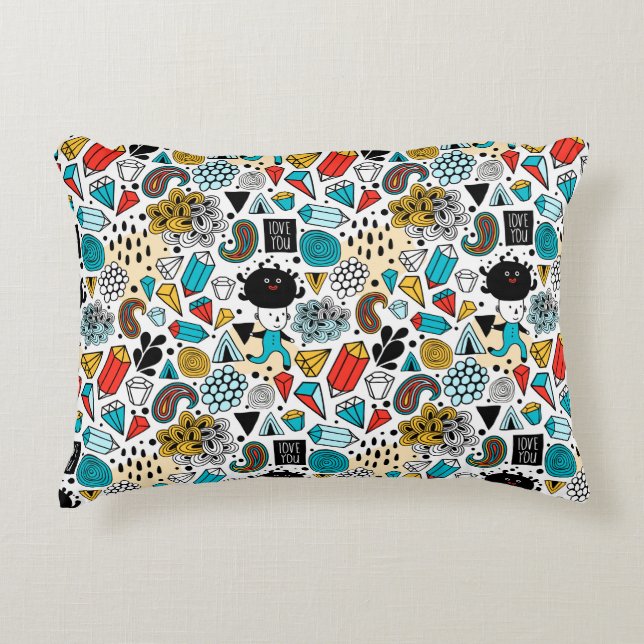 Crazy head decorative cushion (Front)