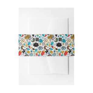 Crazy head invitation belly band