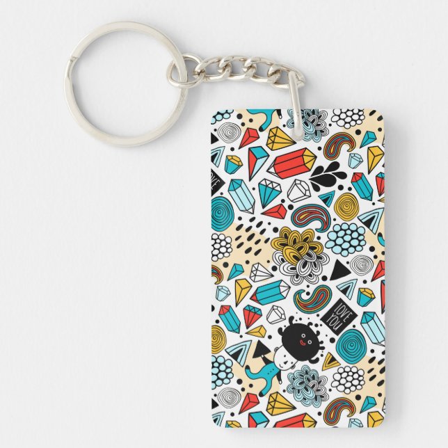 Crazy head key ring (Front)